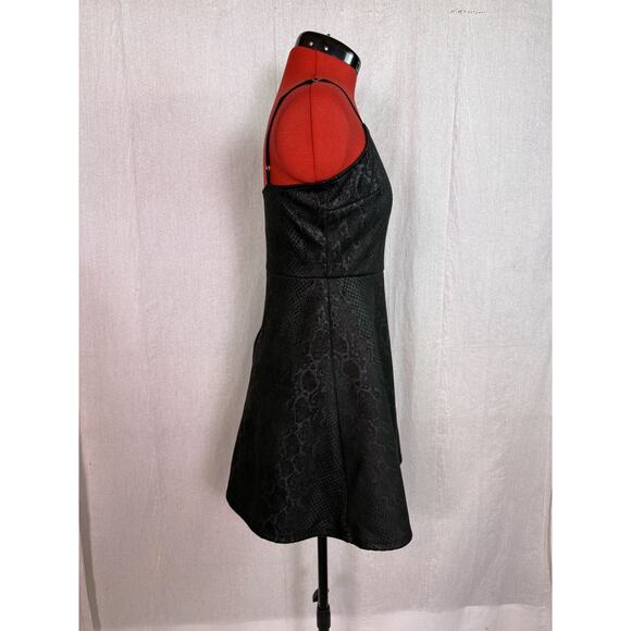 American Threads Black Dress Women's Size Large Mini Fit And Flare Cocktail E097 - Picture 5 of 10